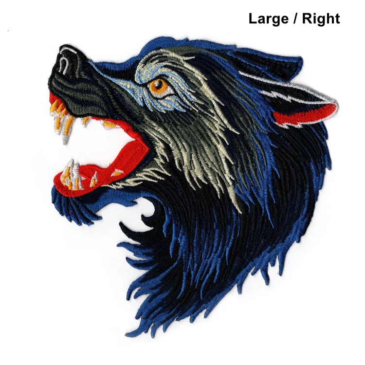 Вышитая нашивка в виде волка военные нашивки для морального духа сделай сам