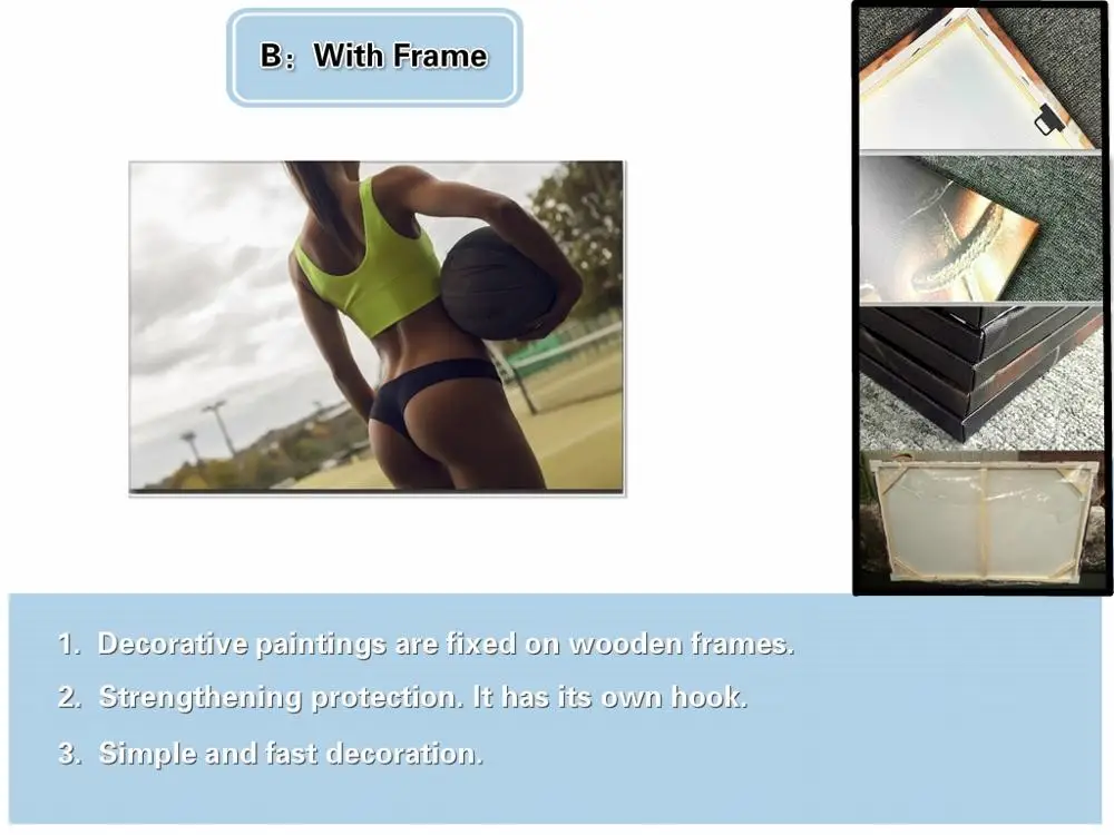 Домашний декор холст 1 шт. милый сексуальный Аниме женщина воин художественные