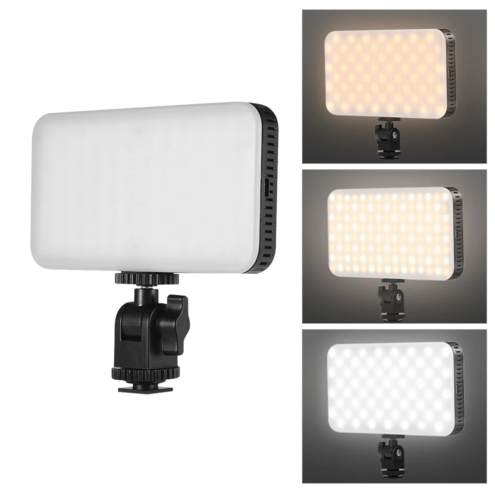 

Photography Mini LED Video Light On-Camera Fill Light Lamp 2700-6500K CRI 95+ Built-in Battery for Canon Nikon Sony DSLR Camera