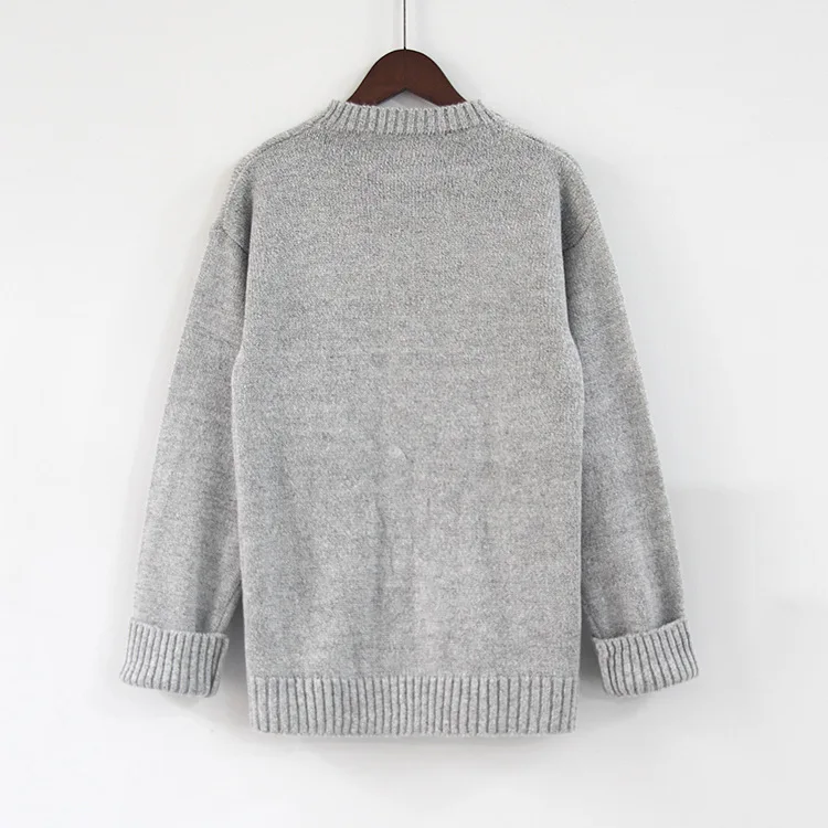 

U-SWEAR New Arrival Winter Casual Women Sweaters Knitted O-neck Loose Warm Female Pullovers Streetwear Lady Tops Plus Size S-5XL
