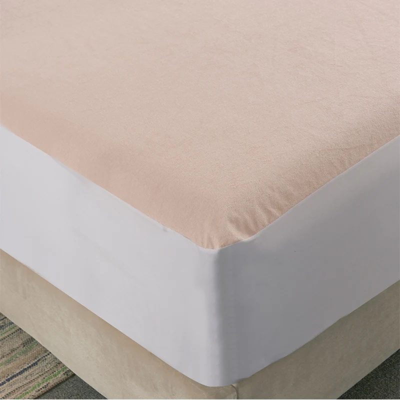 Однотонное водонепроницаемое покрытие матраса листы фронтальная хлопковая