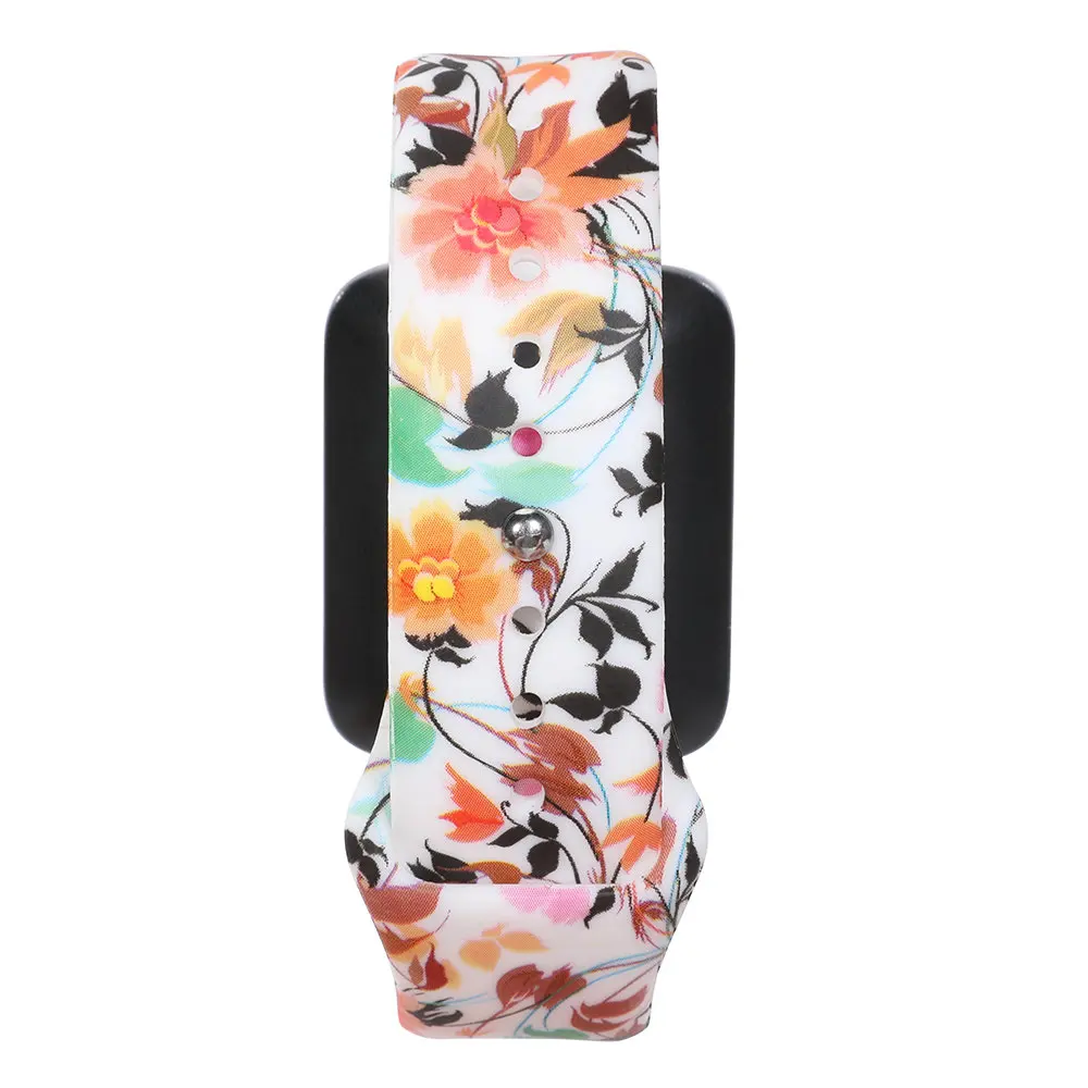 Swallow flower 20 мм/22 мм замена силиконовый браслет для наручных часов Apple Watch 1/2/3/4 смарт ремешок для huawei часы 2/samsung/LG g/Ticwatch-1 шт - Цвет: Swallow flower