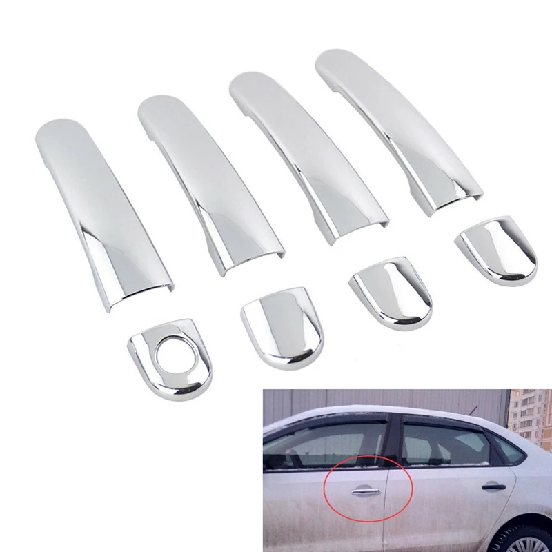 Хромированная накладка на дверные ручки с 1 отверстием для ключей Golf 4 Jetta4 Mk4 Passat B5