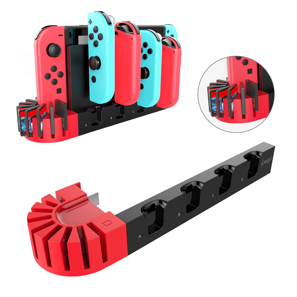 

Battery Charger For Joycon Nintendo Switch Joy-Con Controller Joy Con Dock Charging Station Docking Control Stand Game Accessory