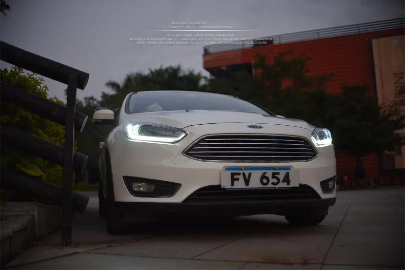 Автомобильный Стайлинг 2 шт./1 комплект светодиодный фары ford focus Фара Каса для ford светодиодная фара для focus- головная лампа