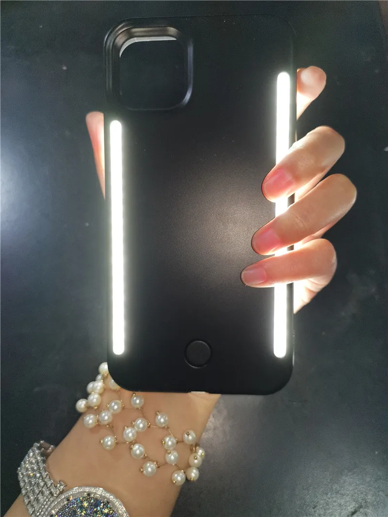 Роскошный светящийся чехол для телефона iPhone 11 Pro Max 7 8 Plus X Xr Xs селфи