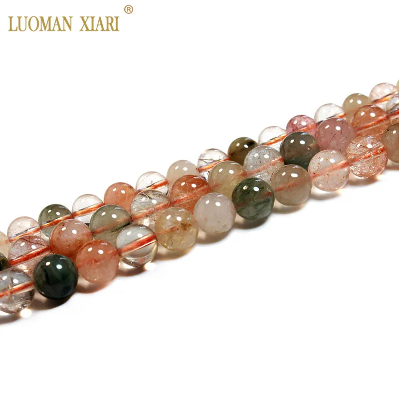 

Изысканные AAA красочные рутиловый кварц круглый камень бусины для самостоятельного изготовления ювелирных изделий браслет ожерелье 6/8/10 мм...