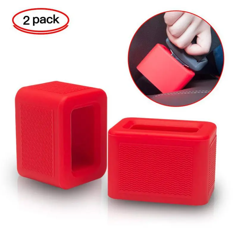 2 шт ремень безопасности приемник силиконовый держатель Пряжка автомобильного