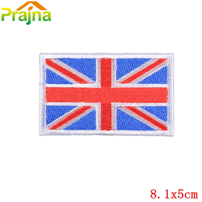 

Prajna National Flag Patch Kazakhstan Iron On Patches Embroidery Patches For Clothing Stripes DIY Clothes Jacket Jeans Appliques