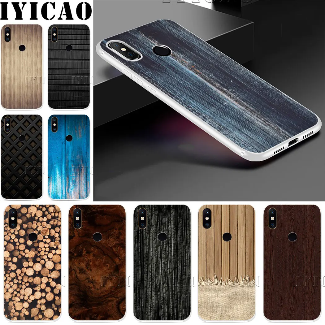 Жесткий чехол с текстурой древесины для Redmi 8A 6A 4A S2 Note 7 3 4 4X6 5 Pro 5A Prime Plus Go |