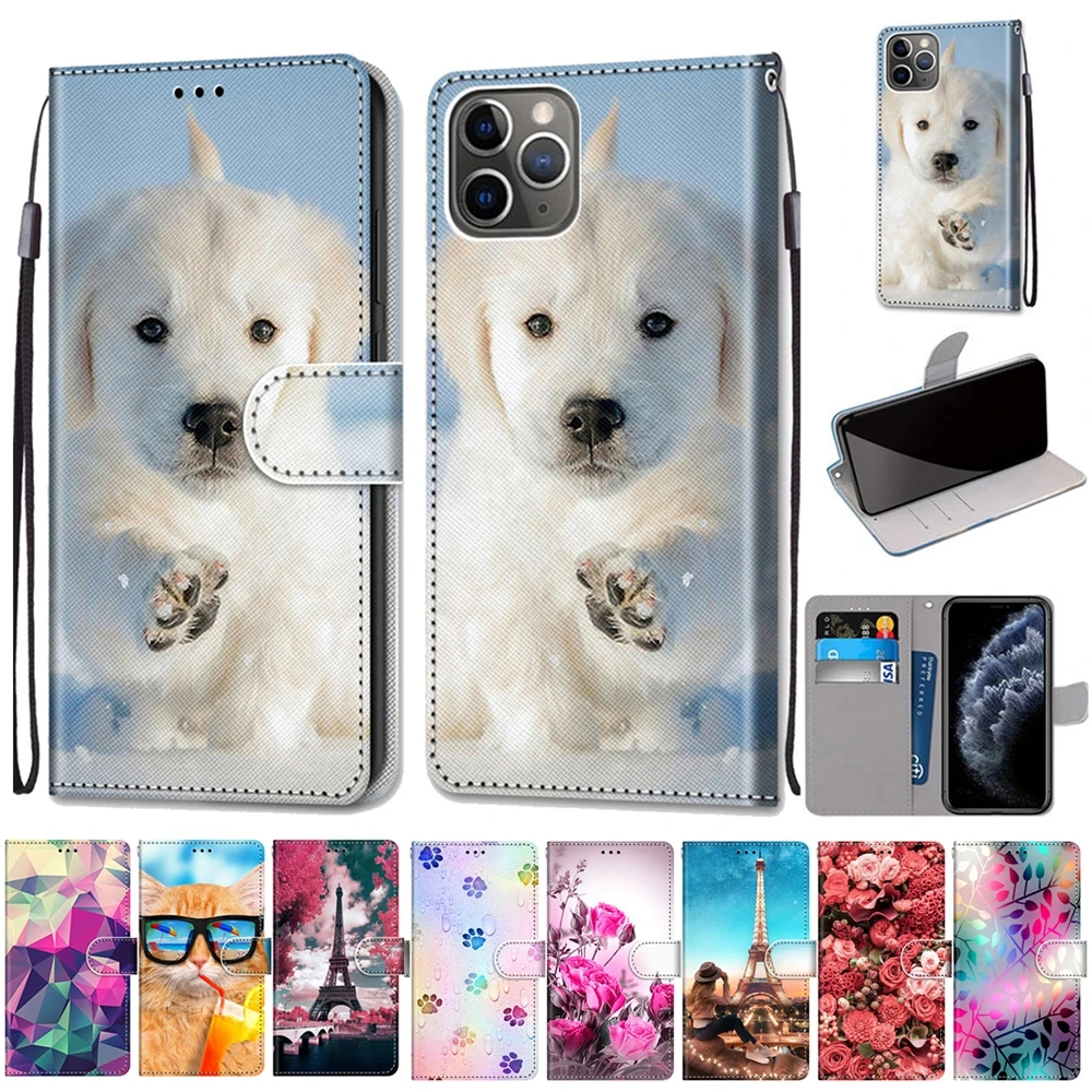 SE 2020 кожаный чехол для iPhone 11 Pro Чехол X XR XS Max 8 7 6 S роскошный 3D кошелек Флип