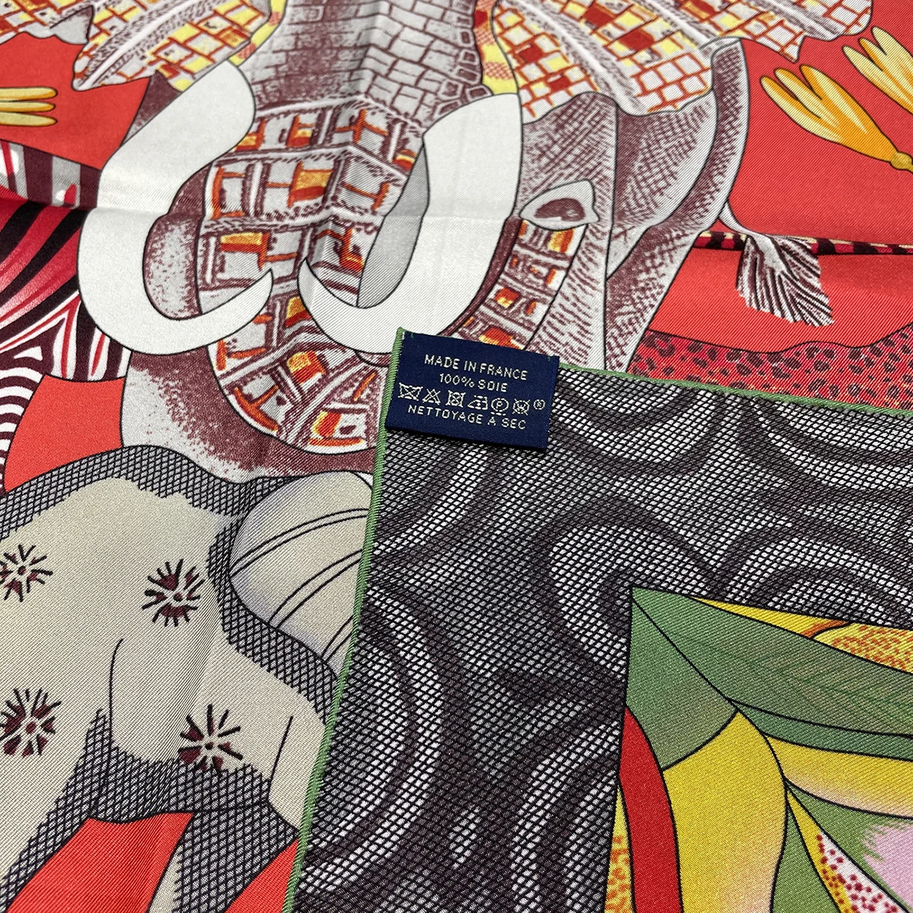 Двусторонний женский шарф из 100% шелка 90 см |