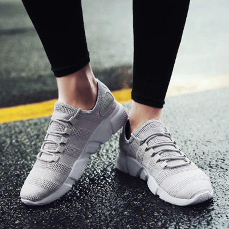 

Мужские кроссовки на вулканизированной подошве, дышащие, повседневные, спортивные, сетчатые, на шнуровке, для лета, 2020