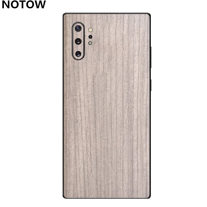NOTOW роскошная деревянная кожа телефон наклейка защитная пленка задняя часть тела наклейка обертывание Защитная Для samsung Note10/Note10plus/A70/A50 - Цвет: you mu