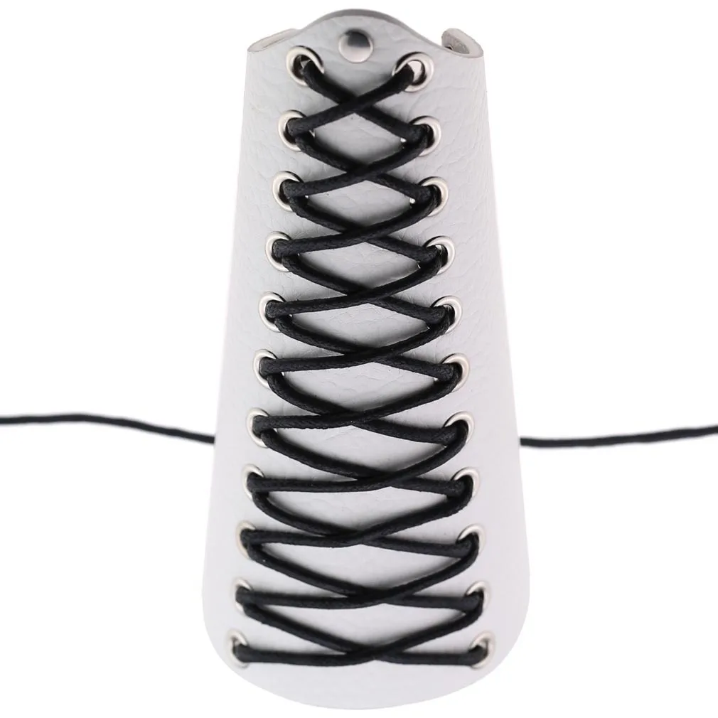 

Girls Boy Harajuku Punk Leather Wax Rope Wristband Cosplay Bandage Hand Strap Archery Arm Guard Hand Protector 12 Colors