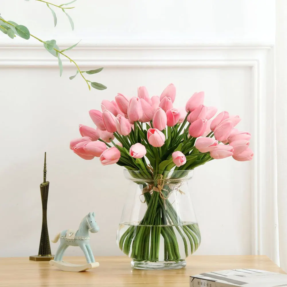Новый 10 шт Букет Искусственный тюльпан домашний сад свадебный цветок