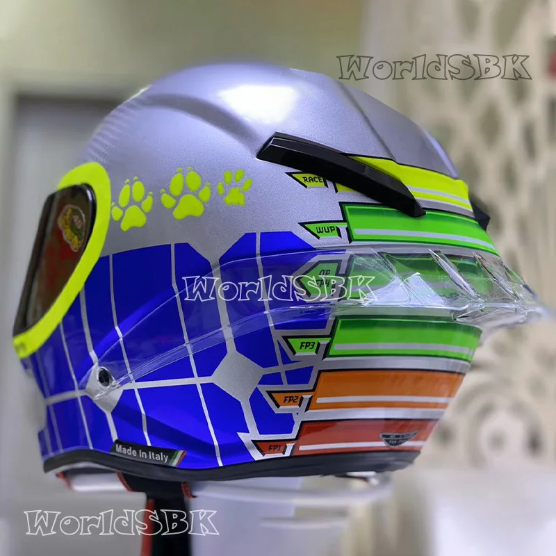 

Full Face Motorcycle Helmet Yellow Energy Helmet Riding Motocross Racing Motobike Helmet