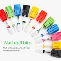 new ceramic nail drill bit electric manicure drills for machine milling cutter nail files buffer nail art equipment accessory