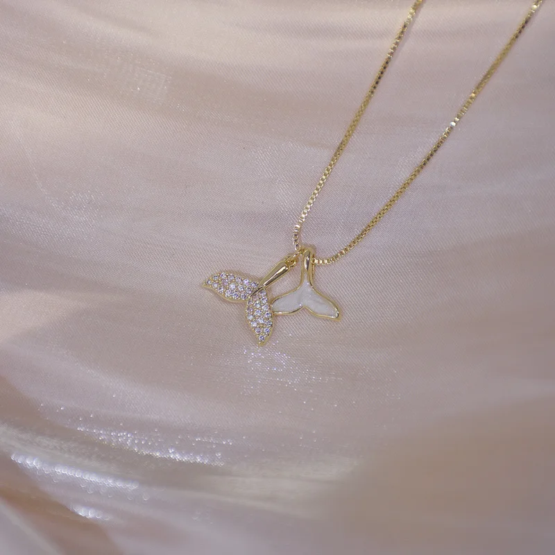 Женское ожерелье с подвеской хвост русалки|Подвески| |