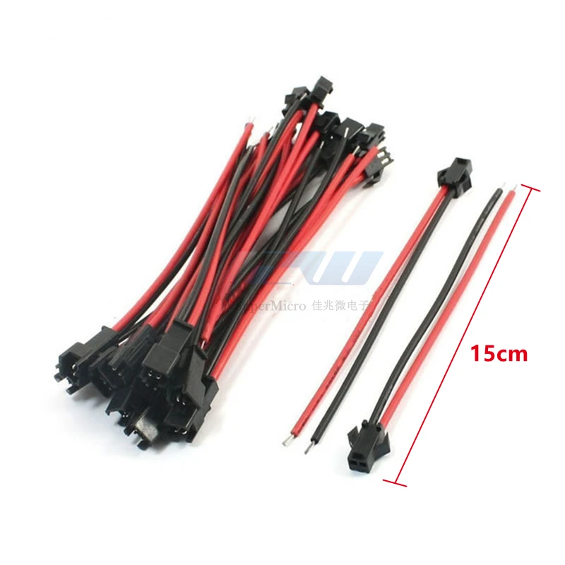 Акция! 10 пар длиной 15 см JST SM 2 штырька штепсельная вилка фоторазъем - купить по