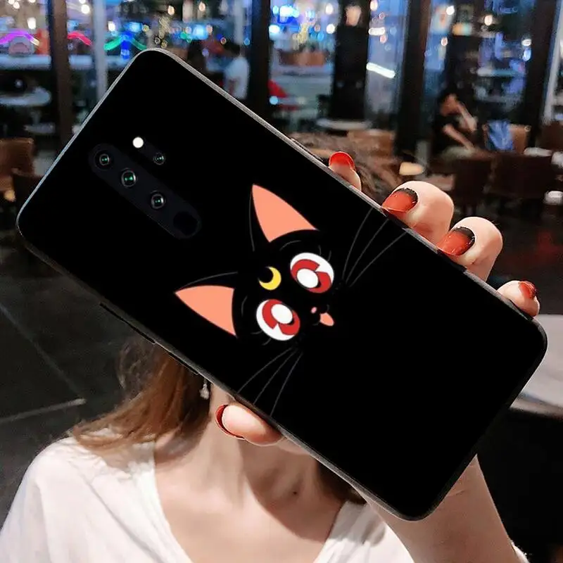 

Sailor moon cat Phone Case for Redmi Note 9 8 8T 8A 7 6 6A Go Pro Max Redmi 9 K20 K30 Pro