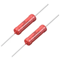 uxcell 2 pcs 3w 5w 200kohm 500mohm red power rating high voltage glass glaze leaded film resistor 3w 250mohm