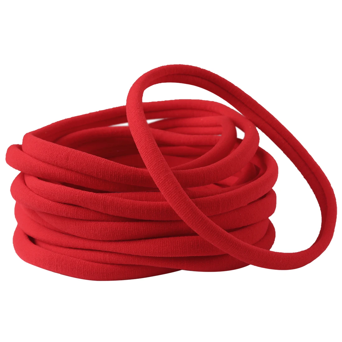 Нейлоновые эластичные повязки для волос 40 шт./лот диаметр 5 8 дюйма одноразмерные