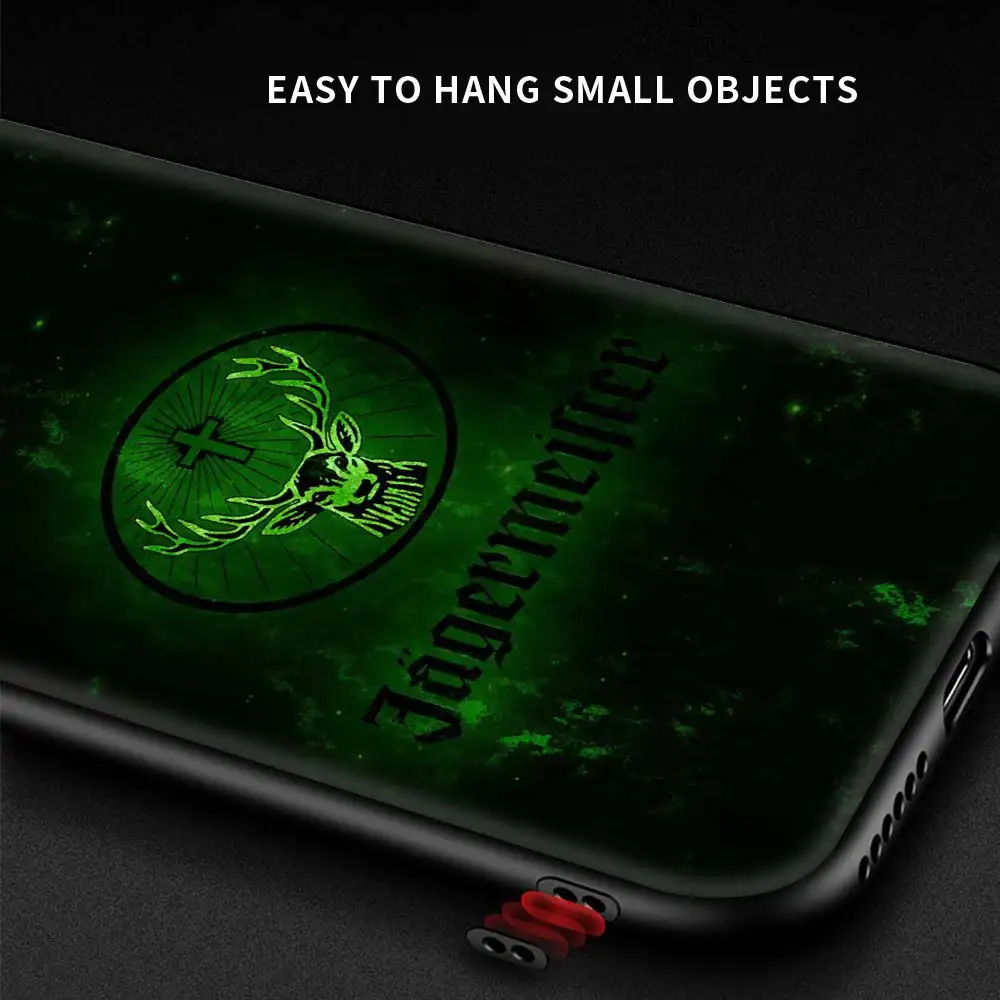 

Silicone Phone Case for Xiaomi Redmi Note 9S 8 Pro 9 8T 7 9A 9C 7A 8A K40 10 Pro Luxury Black Cover Jagermeister logo