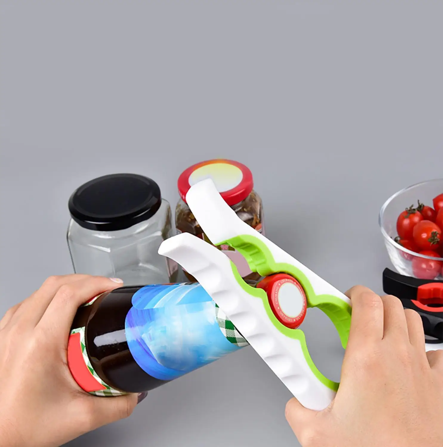 

New Can Opener Screw Cap Jar Bottle Opener Can Opener Manual Non-slip Twist Cap Bottle Launcher Opener Kitchen Gadget