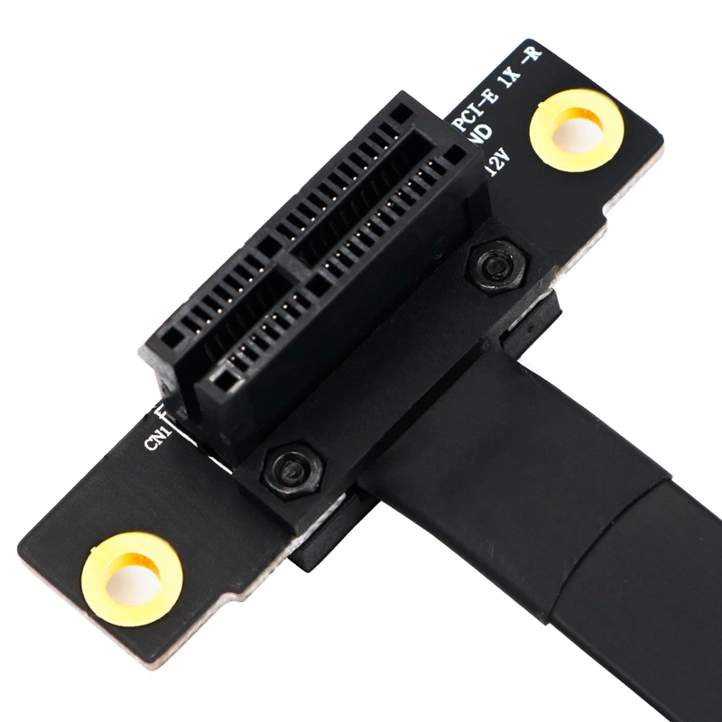 90 градусов Pci E Express 1X в слот переходная карта конвертер удлинитель ленточный адаптер Удлинительный кабель X1