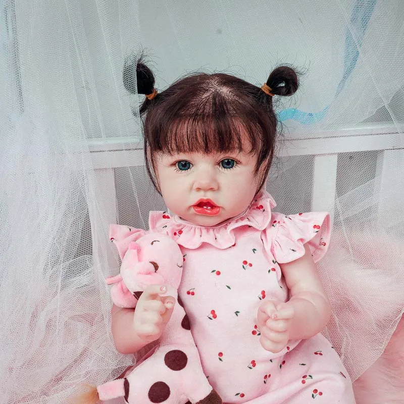 22 дюйма силиконовая Возрожденный ребёнок куклы игрушки для девочек 55 см