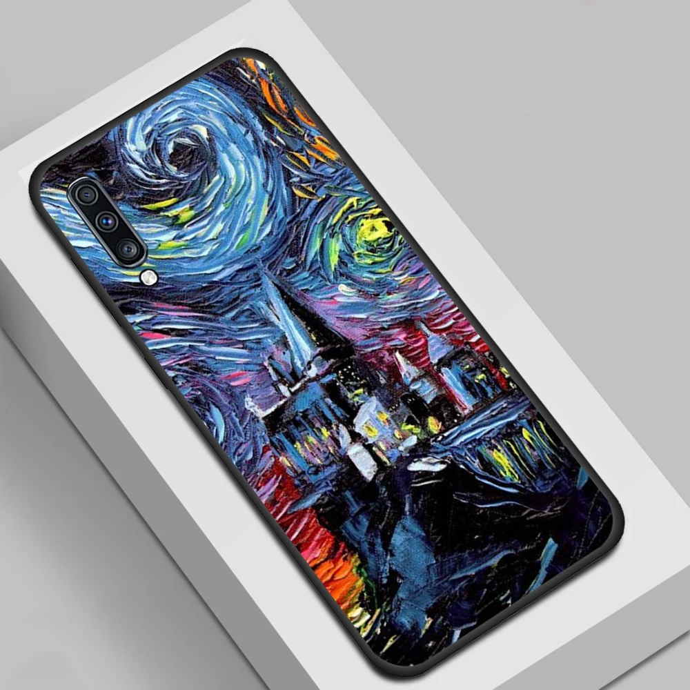 

paintings Starry Night Van Gogh Phone Case for Xiaomi Mi Note 10 Pro Lite 9T 9 Pro 9 Lite 8 Lite Poco X3 NFC Silicon Cover Shell