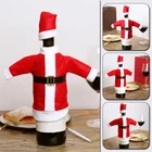 Чехлы для бутылок с вином в виде Санты на Рождество, 2 шт.компл.