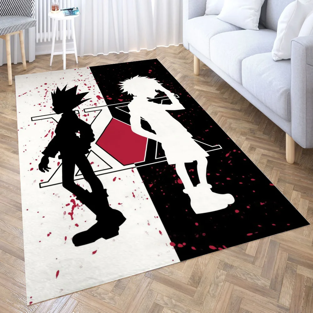 

Gon and Killua Rugs Non-Slip Floor Mat Doormats Home Rug Carpet Bedroom Entrance Door Mat Kitchen Rugs Yoga Mat Doormat Decor