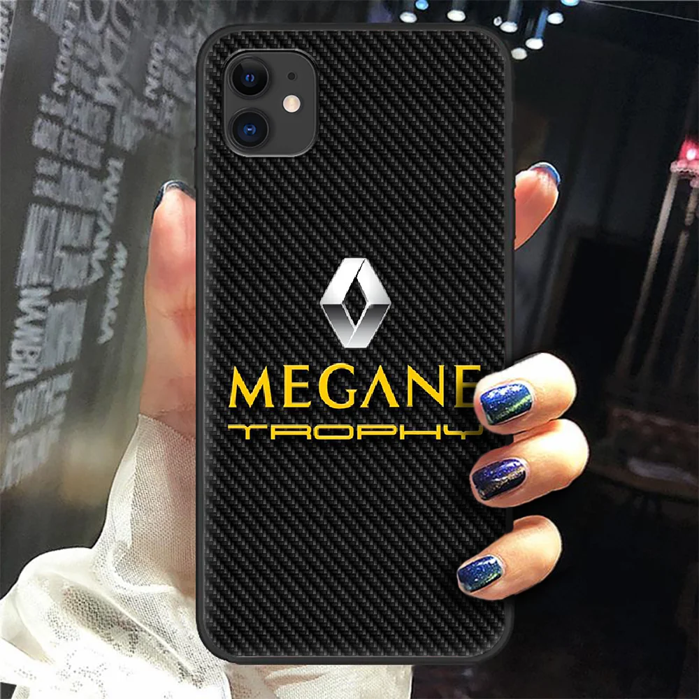 

Renault Logo Sport Car Phone Case For Iphone 5 5S SE 2020 6 6S 7 8 Plus 11 12 Mini X XS XR Pro Max black Cell Tpu Shell Painting