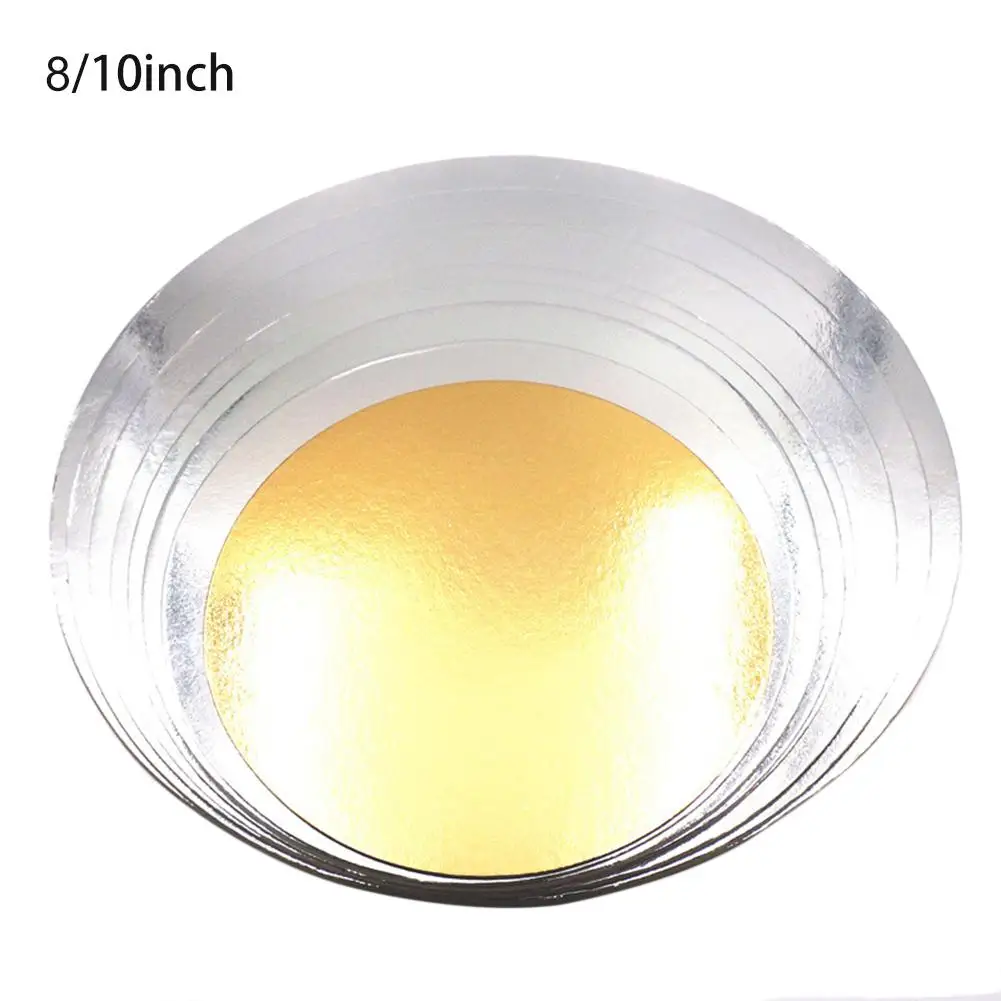 5 шт. 8/10/12/14 полюсная золотистая доска для круглого пирога круг Базовая подставка