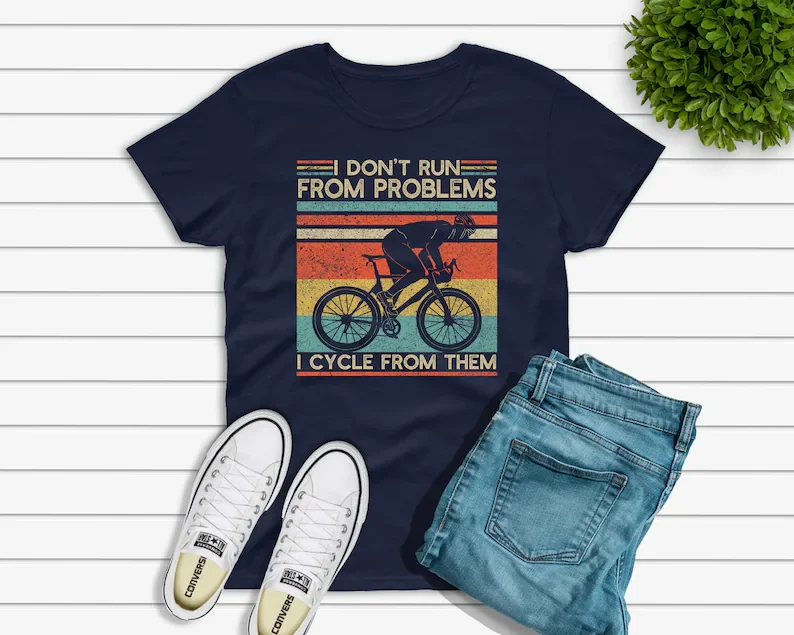 

Funny Cycling T-shirt, Cycling Dad Gift,O-neck T Shirt Homme Short Sleeve