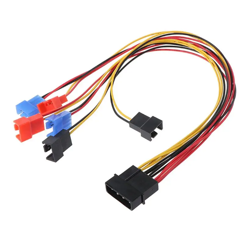 4-контактный IDE/SATA Molex на 6-Порты и разъёмы Вентилятор охлаждения 2-Сплиттер Pin-код