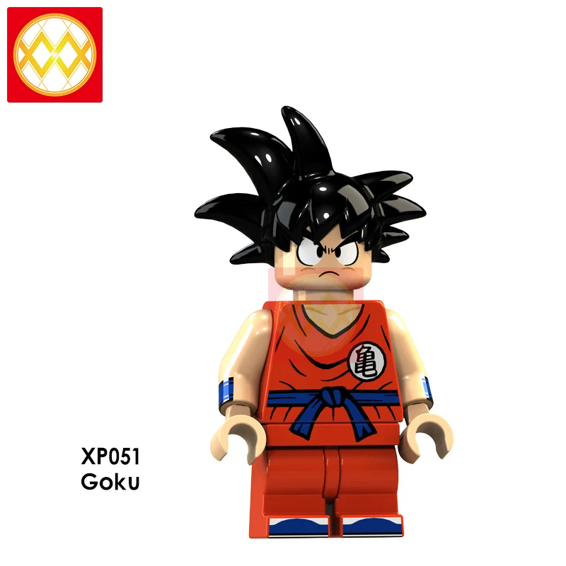 XP051 Goku Dragon Ball Z строительные блоки Гоку Вегета Мастер Роши криллин стволы супер Saiyans Аниме Коллекция игрушек для детей Подарки - Цвет: XP051 Goku