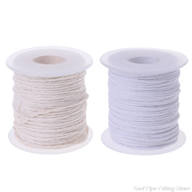 

61m Cotton Braid Candle Wick Core Spool Non-smoke DIY Oil Lamps Candles Supplies M02 21 Dropshipping