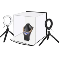 30cm folding lightbox tabletop shooting softbox mini photo studio with ring light soft box for product photography
