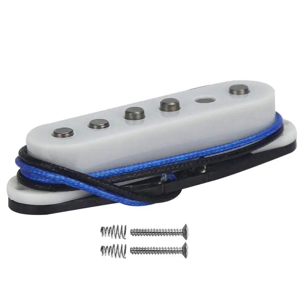 FLEOR White Alnico 5 винтажный ошеломленный полюс для электрогитары сингл катушка пикап