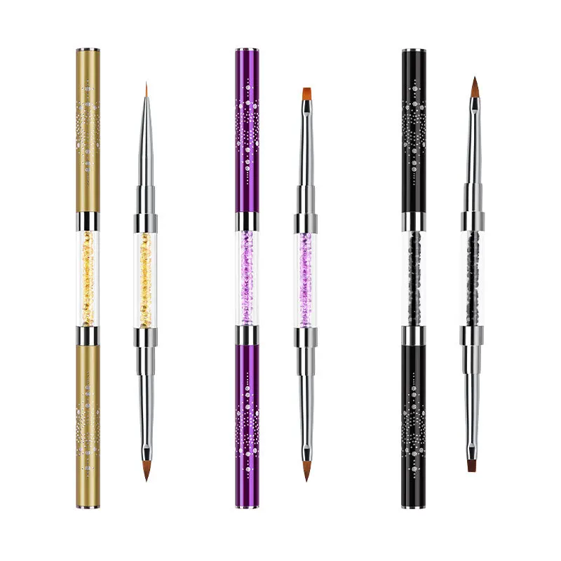 Ручка нейлоновая с двумя нейлоновыми концами кисточки для полировки уф-лучей