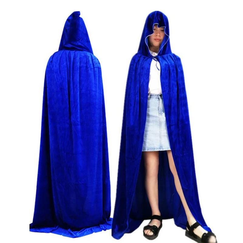 Накидка с капюшоном Anself для Хэллоуина бархатное пончо ведьмами мужчин и женщин