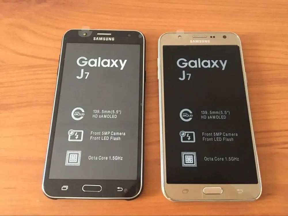 Смартфон Samsung Galaxy J7 J700F 2 Sim-карты восемь ядер 1 5 ГБ ОЗУ 16 Гб ПЗУ 13 МП мобильный