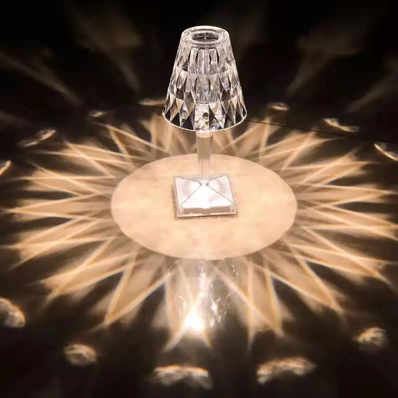 

LED Crystal Lamp Italian Design Distinguished Luxury Home Decoration Masonry Design for Bedroom Table Lamp Night Light