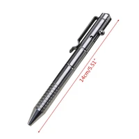 594f solid titanium alloy gel ink pen retro bolt action writing tool school office stationery supply