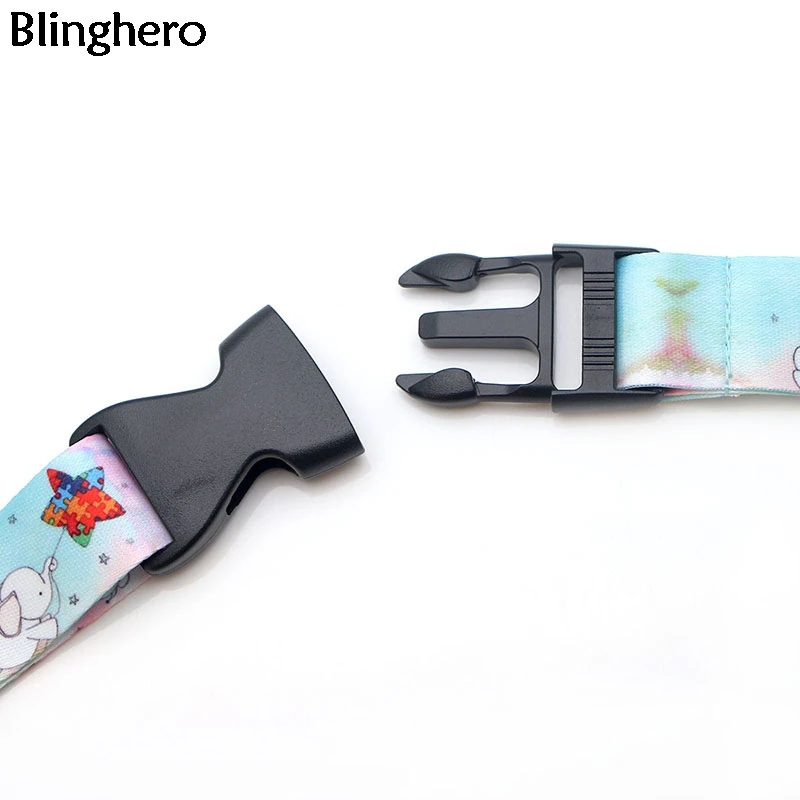 Blinghero ремешок для ключей с принтом персонажа из мультфильма крутой ID значок