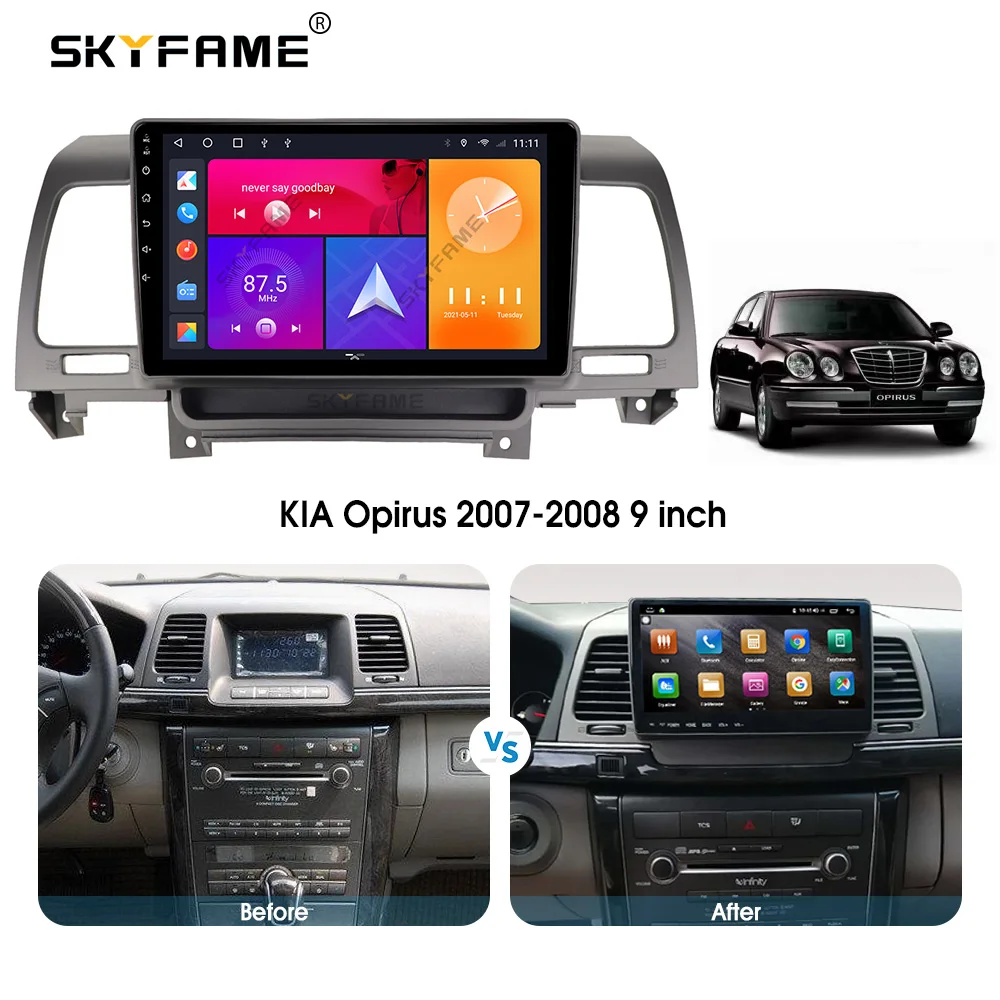 

Автомобильная Мультимедийная система SKYFAME на Android с радио и навигацией для KIA 2007-2008, автомобильная стереосистема