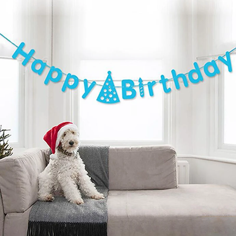 Креативный праздничный баннер с надписью Happy Birthday Висячие Вечерние Декорации